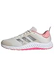 adidas Damen Everyset Trainer Shoes Gymnastik-und Trainingsschuhe, Chalk White/Iron Metallic/Lucid Pink, 39 1/3 EU