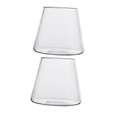 TOYZFRIENDY 2 Stück Transparente Gläser Hitze Kältebeständig Bruchsicher Vielseitige Trinkgläser für Wasser Cocktails Tee Milch Dekorativ für Zuhause Feiern Geschenke Wiederverwendbar