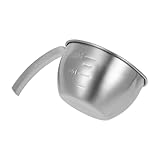 Garneck Rührschüssel mit Griff Multifunktionale Küchenhilfe mit Messskala für Backen Zubereitung und Eier für Kleine Portionen und Saucen