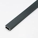 TV-Kabelabdeckungen für die Wand, grauer, quadratischer, flacher Kabelschutz aus Aluminium, für Stromkabel im Außenbereich/für Türen/für die Küche, 1 m (39 Zoll) lang/30 mm * 15 mm (20 mm * 10 m