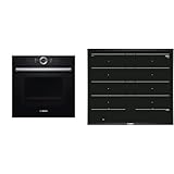 Bosch Hausgeräte HNG6764B6 Serie 8 Smarter Einbau-Backofen & Serie 8 Induktionskochfeld (autark), 60cm breit