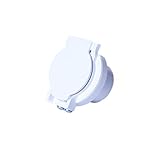 Vaculine Rohrdose für Zentralstaubsauger, Aufputzdose, Weiß, Metall, Zentralstaubsauger-Zubehör, Rohrverbinder, 1 Stück