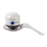 VICASKY Japanische Keramik Schüssel mit Deckel Bunte Gedämpfte Eier Schale Rutschfest Isolierend Teilig für Suppen und Snacks Stilvolles Küchenzubehör