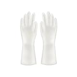 APVMFMKLTG Gummihandschuhe, Latex-Spülhandschuhe, Küchenhandschuhe, strapazierfähig, for Reinigung, Hausarbeit, Geschirrspülutensilien(Blank,M)