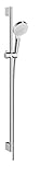hansgrohe Crometta wassersparendes Duschset 0,90m, 2 Strahlarten, Weiß/Chrom