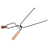Robuste Feuerzange, 45,7 cm, Lagerfeuerzange, Holzpinzette für Feuerstelle, Innenkamine, Lagerfeuer, Lagerfeuer