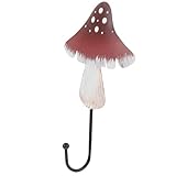 ERINGOGO Wandhaken Pilzform aus Metall Dekorativer Kleiner Garderobenhaken für Mantel Schlüssel Kappe Robust und Platzsparend für Bad Küche Flur Vielseitiger Wanddekorationshaken