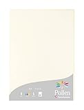 Clairefontaine 56010C - Packung mit 25 Blatt Briefpapier Pollen DIN A4 21x29,7cm, 210g, ideal für Korrespondenz, Naturweiß, 1 Pack