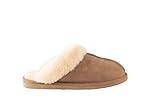 Shepherd of Sweden - Jessica Lammfell-Hausschuhe - Pantoffeln - Damen - 100% Echtes Lammfell - Schlupfmodell - Bequem - Weich und warm - Chestnut - Größe 39