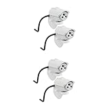 HANABASS 4 Stck. Miniatur Puppenhaus Kamera Weiß Kreative Zubehör Attrappe Abnehmbar Detailgetreu für Puppenhaus Wohnzimmer und Modellbau