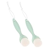 DECORNIJIA 2 Stück Gesichtsbürste Hautpflegebürste Gesichtspflegebürste Gesichtspeelingbürste Für Frauen Manuelle Gesichtsreinigungsbürsten Gesichtswäscher Hautscheuerbürste Green Abs