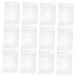 Cabilock 12 Blätter Metallplatte Aluminium Silver