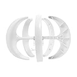 Lantern Windgenerator,Windkraftanlage,Nylonfaser Windräder,Vertikale Windkraftanlagen mit 5 Rotorblättern 600W 12V,Alternative Energiegenerator