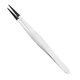 SEWOART Pinzette mit Gummispitzen Lange Anpassbare Pinzette für Basteln Schmuckherstellung und Löten für Verschiedene Anwendungen und Büro