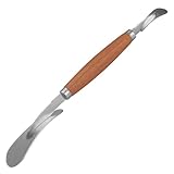 Grapefruit-Messer aus Edelstahl aus Edelstahl, ergonomischem Holzgriff für Peeling Orangen und Früchte