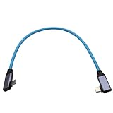 HangTon Video Stromkabel USB Typ C 20Gbps 100W 4K60 für SSD BMPCC ZCAM R5 R6 A7C FX3 Kamera iPhone 15 iPad Phone Laptop Thunderbolt 3 Monitor Display, geflochten 50cm