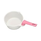 Amagogo Mini-Heißölpfanne, Butterwärmer, Topf mit Griff, Mehrzweck-Milchwärmer, Mini-Kochtopf zum Braten, Nieseln, Erhitzen, Küche, Rosa