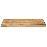 HEFZGDB Tischplatte 40x20x2,5 cm Rechteckig Raues Massivholz Mango Schreibtische Küchenarbeitsplatte Schreibtischplatte Desk für Küche Büro Konferenzraum Studienraum