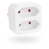 greate Elektrische Steckdosenleiste mit Max 1100 W – Steckdose – Mehrfachsteckdose – Doppelsteckdose – Doppelsteckdose – Doppelsteckdose – mehrere Steckdosen – elektrischer Stecker – Doppelsteckdose