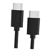 HIAKDOFT Type C Ladekabel USB Flexibles Schnellladekabel mit Dual Type C Ports Robustes Datenkabel für Datenübertragung und Laden Geeignet für Zuhause Büro und Unterwegs Schwarz