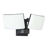 Oktaplex lighting LED Strahler Außen Cali Dos 40W | 2 Köpfe Außenstrahler Wand IP65 3000K warmweiß | Flutlicht anthrazit