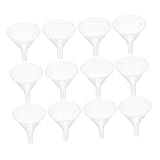 Amosfun 20 Stück Ausgabetrichter Sieben Klein Fülltrichter Für Laborflaschen Mit Und Flexibler Trichter Flüssig Mini-plastiktrichter Trichterplastik Labortrichter Abs Transparent