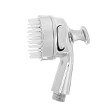 Ipetboom Shampoo-Düse Spa-Wasserhahn im Friseursalon Shampoo-Sprühschlauch Shampooschlauch für Waschbeckenhahn Wasserhahn für Shampooschüssel im Salon Hochdruck-Duschkopf Metall Silver