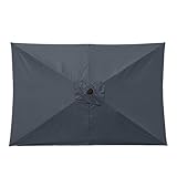 usefulbeauty Ersatzplane für Sonnenschirm – 2 x 3 m, rechteckig, Ersatzplane für Sonnenschirm | UV-Schutz, Zubehör für Garten und Balkon