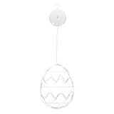 ULTECHNOVO Osterei-saugnapflampe Sauglicht-anhänger Osterei-saugerlampe Eiersauglampe -schaufensterlampe -saugerlampe Sauger-osterei-lampe Ostern-fensterlampe Plastik Rosa