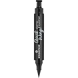 essence Quick Wing! stamp eyeliner, Nr. 01, Schwarz, langanhaltend, Expressergebnis, hochpigmentiert, intensiv, farbintensiv, vegan, ohne Mikroplastikpartikel, ohne Parfüm, ölfrei, 1er Pack (3.5ml)