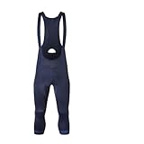 YUSUZH Radsport-Trägerhose 3/4 Herren 6 Stunden Fahrt gepolsterte Shorts Pro Road Fahrradstrumpfhose Hose Bib Bike Short für Fahrrad Radfahren(Blue,M)