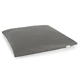 LOTUSCRAFTS® Meditationsmatte, Zabuton STANDARD, 4cm Dicke, Lotuscrafts Meditationskissen, Unterlage für entspannte Meditation, Waschbarer Bezug aus 100% Baumwolle, GOTS Zertifiziert