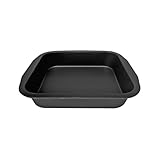 Zenker Brownieform Black Metallic – Premium Backform 270 x 260 x 50 mm, 1600 ml, hitzebeständig bis 230°C, inkl. 5 Jahre Herstellergarantie