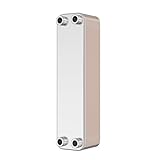 Wiltec Wärmetauscher 30 Platten, max. 330 kW, 22 m³/h 3,33 l je Durchgang, Plattenwärmetauscher aus Edelstahl als Wärmeüberträger