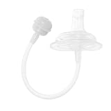 Kisangel Silikon-trinkhalme Futterbecher Wiederverwendbarer Strohhalm-ersatz Beschwerter Strohhalm Mit Breiter Öffnung Auslaufsicherer Strohhalm Für Kleinkinder-trinkhalmflaschen Und Babyfl