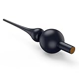 Christbaumspitze Glas Schwarz, Weihnachtsbaumspitze, UNOLIGA 26cm Mundgeblasen Glas Tannenbaum Spitze, Vintage Baumspitze