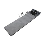 Ganzkörper-Massagematte mit Wärme Akupressurmatte Ganzkörpermassagematte, 5 Massagemodi, Massageliege Massagekissen für Linderung von Nacken- und Rückenschmerzen (Grau)