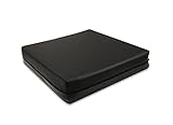 PEPE Mobility - Antidekubitus Sitzkissen Rollstuhl (42 x 42 x 8 cm), Orthopädisch, Memory Foam, Dekubitus Schwarz - Made in Europe