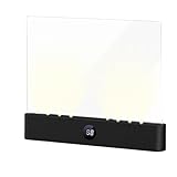 Generisch Leselampe, Lampentafel Lightwedge Smart LED Book Light, Tragbare Flaches Buchlicht, Augenschutz Leselicht Buch Buchseite Licht, 3 Farben Panel, Schlafzimmer Schreibtisch Bett Nachtlesun