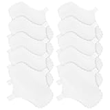 HANABASS 10 Stück Teiliges Waschbare Wiederverwendbare Baumwoll menstruationsbinden mit Spitzenrand Wasserdichte Leichte Slipeinlagen für Damen Hygienisch und Komfortabel für Alltag und