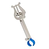 MAGICLULU Tragbarer Trompeten notenständer aus Robustem Silberfarben Leicht und Kompakt für Marsch und Performance Stabiler Halter für Notenblätter für Musiker Unterwegs