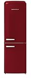 Gorenje Retro Collection ONRK 619 DR Retro – Kühl-Gefrierkombination / 194 cm /Inverter Kompressor / NoFrost Plus / IonAir / CrispZone / Kühlteil 204 l / Gefrierteil 96 l /EEK D / Bordeauxrot