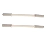 ifundom 2 Stück Schaukelpferd Griffe aus Kunststoff Gewindeschraub-Griffe Ersatzteile rutschfeste Handgriffe Kompatibel mit Holzschaukelpferd Einfache Montage Sicher Weiß