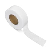 SDLDEER 64m Saumband zum Aufbügeln 40mm Breite, Nahtband zum Aufbügeln, Klebeband Bügelband für Vorhänge Kleidung Jeans, Weiß