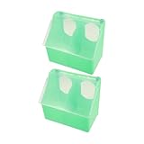 ifundom 2 Stück Box Taubenfutterbox Taubenschlag Taubenfutterspender Wachtelfutterspender Keine Abfälle Bucheras Für Tauben Hühnerfutterspender PVC Wachtelkäfige Kunststoff