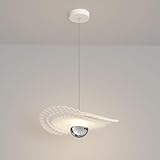 FEWDSCA Lichter Indoor Single Led Für Diniroom 3 Farbtemperaturen 7W Mit Harz Schatten Schlafzimmer Bettseite Küche Insel/Plissblatt