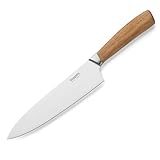 Kuppels Kochmesser WOOD | Klingenlänge 19 cm | scharfes Küchenmesser mit Akazienholzgriff | Klinge aus gehärtetem Edelstahl | Küchenmesser für präzises Schneiden | Küchenmesser scharf