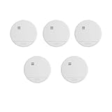 ABUS Rauchmelder RWM150 5er Set - langlebige 10-Jahres-Batterie - für Wohnräume und VdS geprüft nach DIN EN 14604 - 85 dB lauter Alarm - Weiß