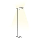 INNOVATE LED Stehlampe mit Deckenfluter & Leselampe I Stehlampe Wohnzimmer Lampe Büro I Wohnzimmerlampe Deckenfluter LED Dimmbar I Bürolampe Stehleuchte dimmbar I 80W 7500 Lm UGR  19 Lampe Wohnzimmer