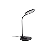 Lindby LED Tischlampe 'Valtaria' (Touchdimmer) dimmbar (Modern) in Schwarz u.a. für Arbeitszimmer & Büro (1 flammig,) - Tischleuchte, Schreibtischlampe, Nachttischlampe, Touch